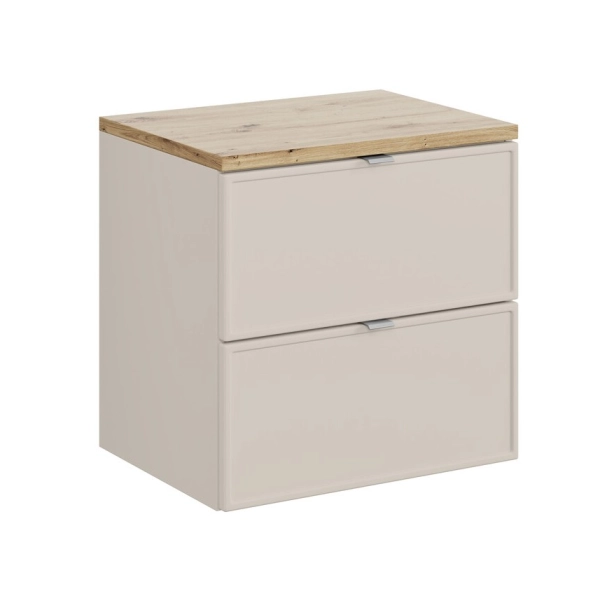 Zestaw Szafka łazienkowa 60 cm kaszmir z blatem Dąb Artisan Bella Cashmere SET-BC B ARTISAN 60CM, Comad